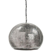 Pierced Metal Sphere Pendant (Polished Nickel)